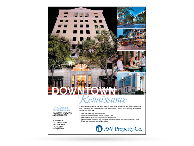 AW Property Co. print advertisement sample