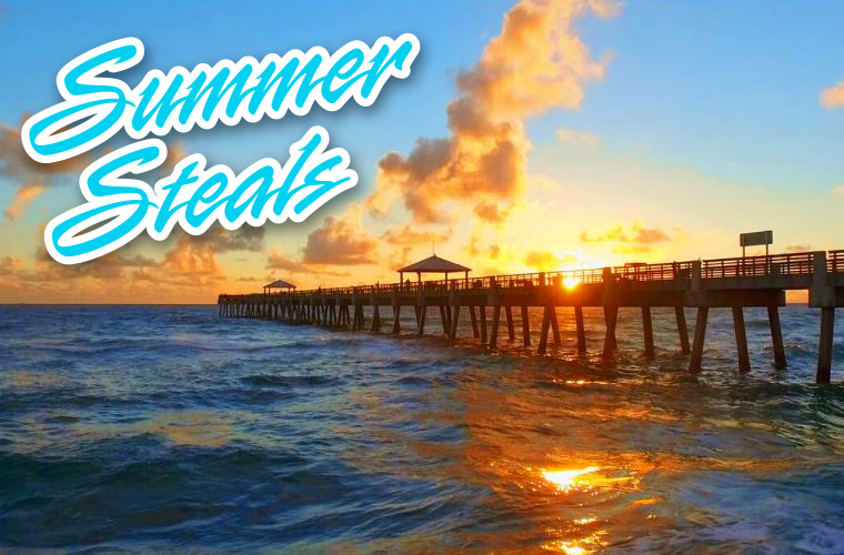 Image of a Florida pier at sunrise