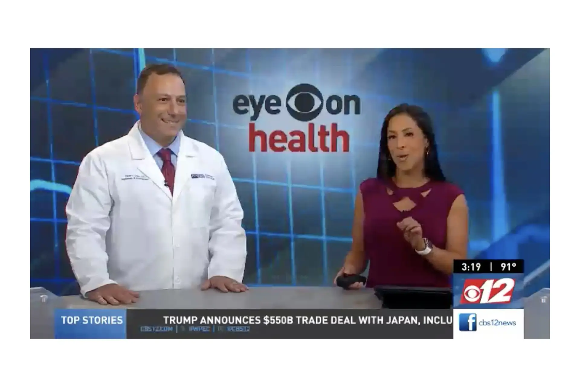 CBS 12 – Dr. Oncu of Tampa General Hospital