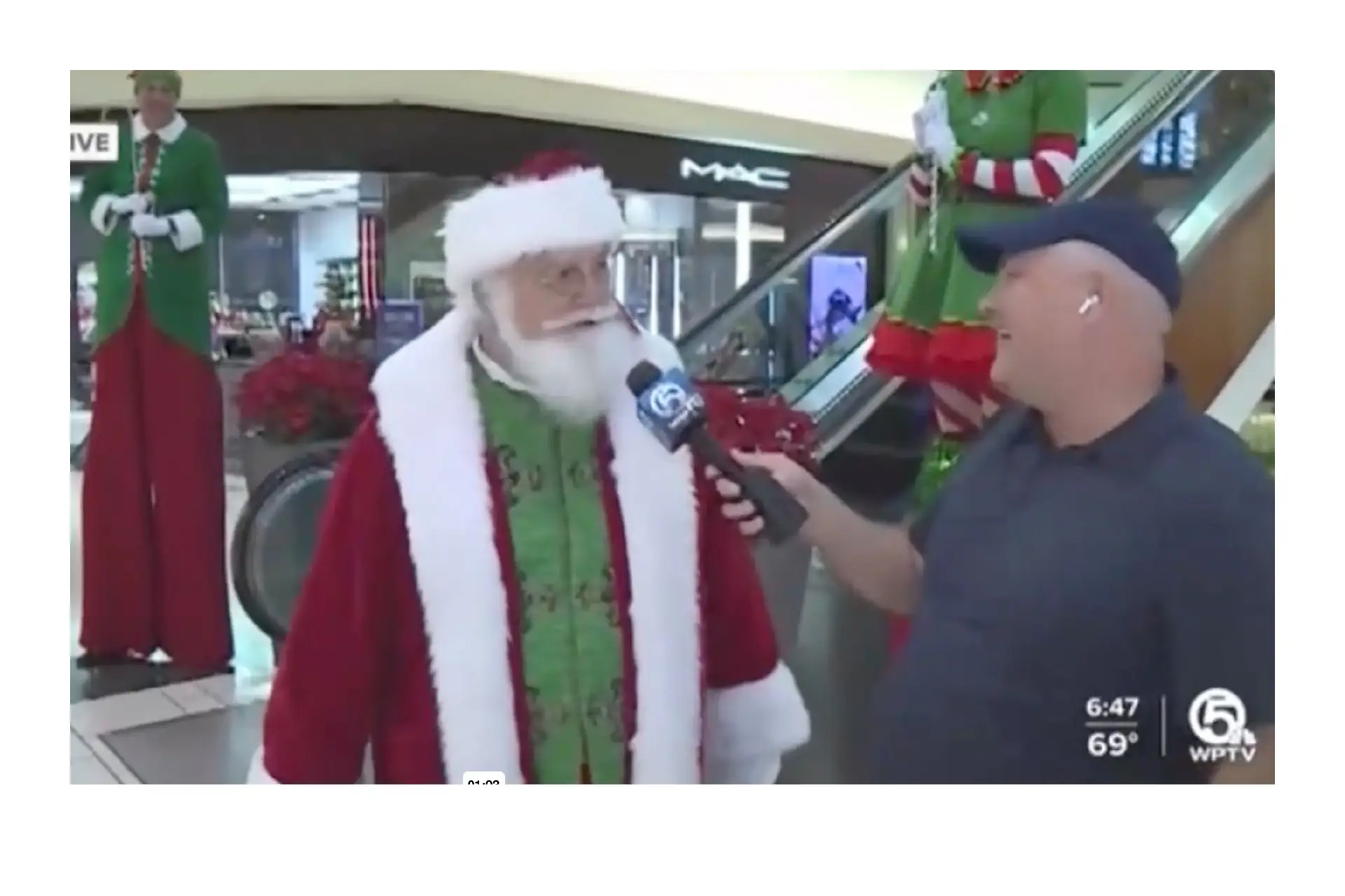WPTV 5 – The Gardens Mall Santa Claus