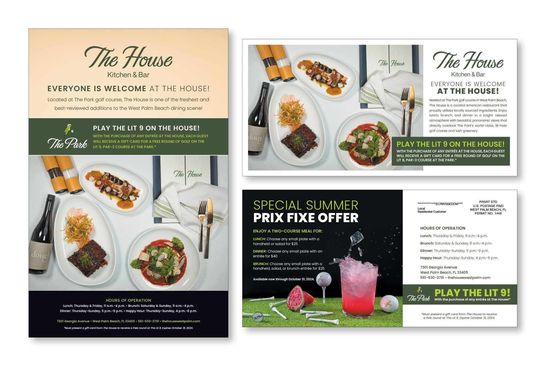 The House Kitchen & Bar – Print Campaign